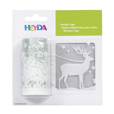 Наклейка декоративная для гладкой поверхности Brunnen Heyda, многоразовая, 2 м х 76 мм Новогодняя повозка - 7